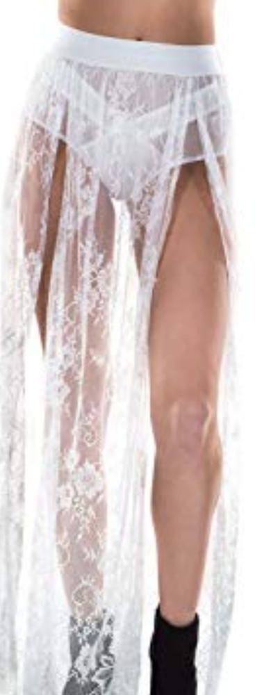 Lace maxi skirt